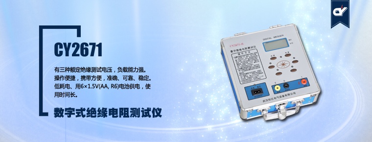CY2671 數(shù)字式絕緣電阻測(cè)試儀